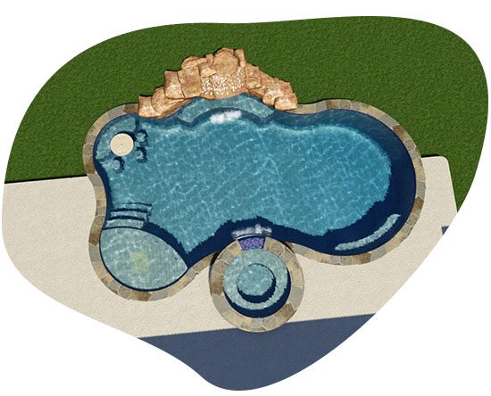 Watercolor Pools Design